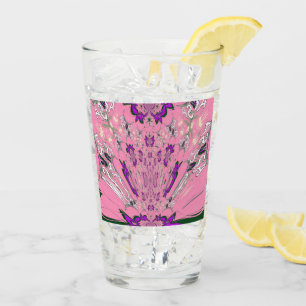 Delicate Petals   Beautiful Baby Pink & Purple Sha Glass