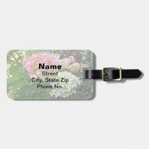 Delicate Pink and White Hydrangea Luggage Tag