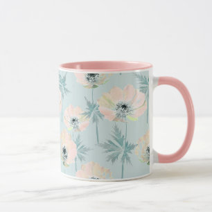 Delicate pink anemones . mug