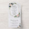 Delicate Pink Blue Floral Geometric Wedding