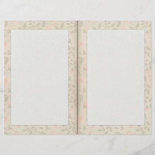 Delicate Pink Floral Writing Paper