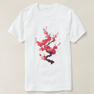 Delicate Pink Japanese Cherry Tree Twig T-Shirt