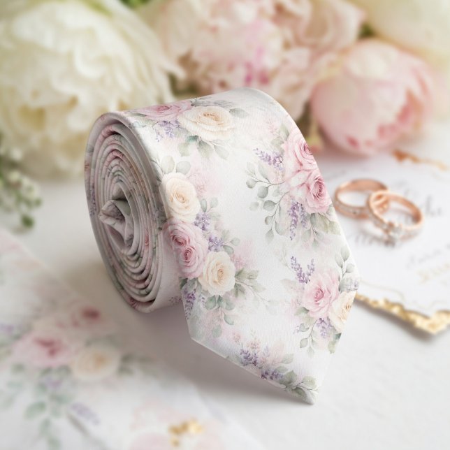 Delicate Pink & Lilac Soft Pastel Tie (Creator Uploaded)