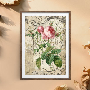 Delicate Pink Rose Decoupage Tissue Ppaer Paper