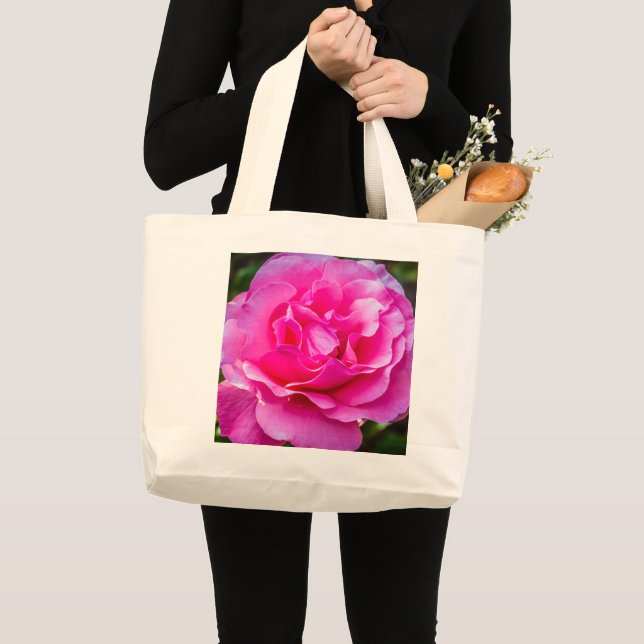 Delicate pink rose large tote bag (Front (Product))