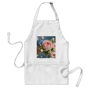 Delicate pink rose with pearl in vase standard apron