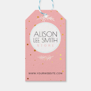 Delicate Pink Tags for your handmade store