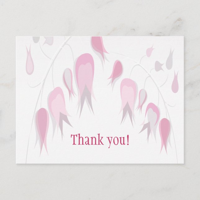 Delicate Pink Tulips Postcard (Front)