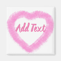 Delicate Pink Watercolor Heart Shape