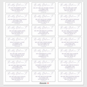 Delicate Plum violet Étiquettes de adresse invités