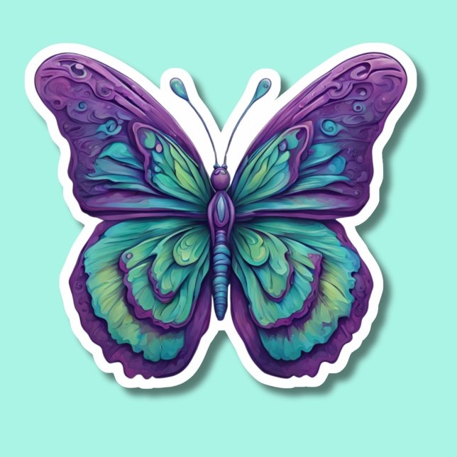 Delicate Purple Butterfly Waterproof  (Creator Uploaded)