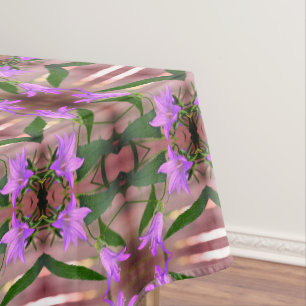 Delicate Purple Flowers Abstract Art  Tablecloth