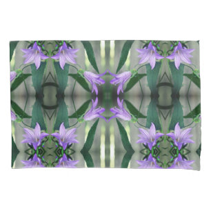 Delicate Purple Flowers Abstract Pattern Pillowcase