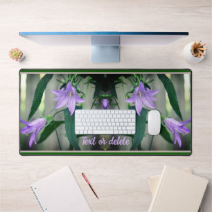 Delicate Purple Flowers Personalized  Desk Mat