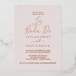 Delicate Rose Gold Foil   Blush La Boda De 