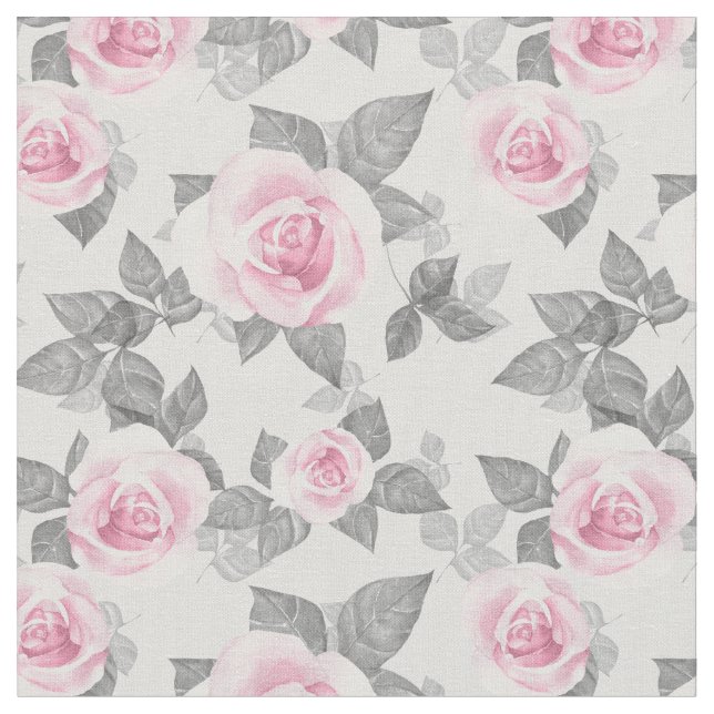 Delicate roses 1 fabric (Close Up)
