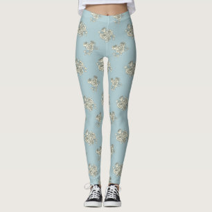 Delicate roses leggings