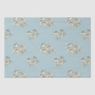 Delicate roses tissue paper