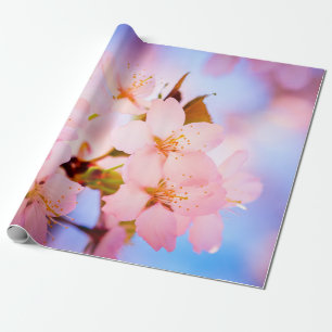 Delicate Sakura Flowers Wrapping Paper