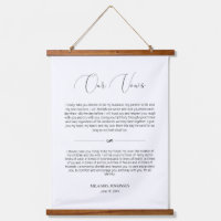 Delicate Script Anniversary Wedding Vows