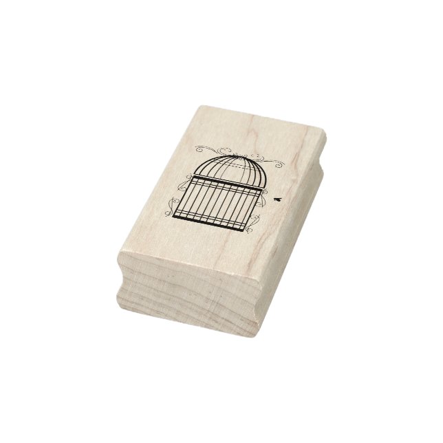 Delicate Scrolled Birdcage Art Stamp (Stamp)