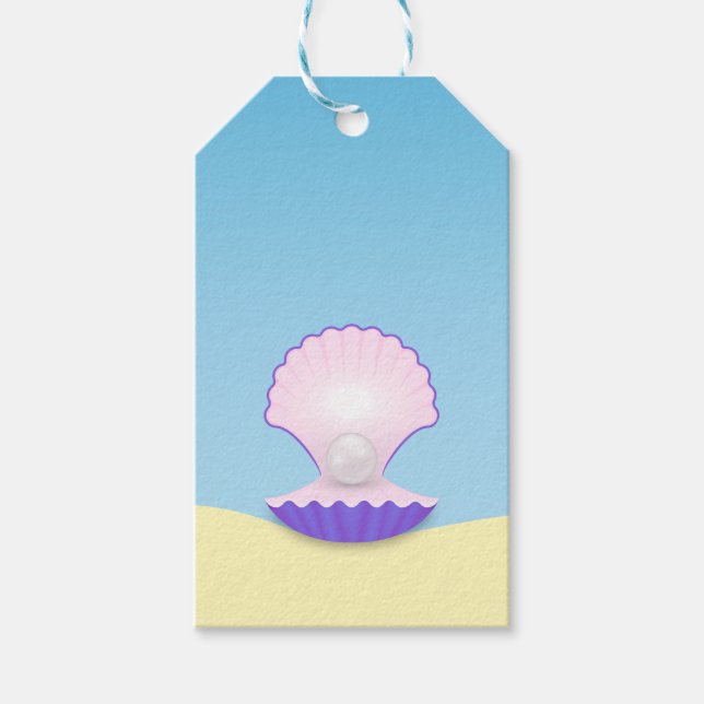 Delicate Seashell Gift Tags (Front)