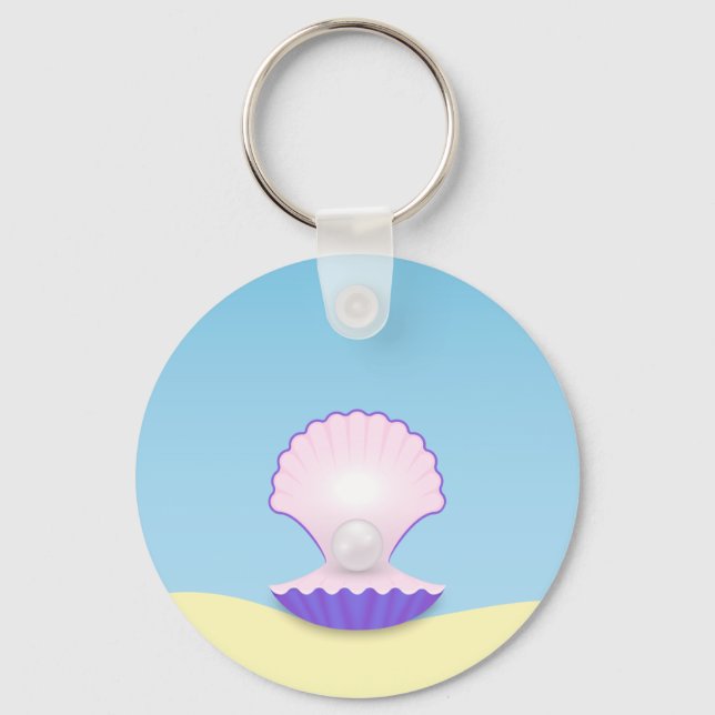 Delicate Seashell Keychain (Front)