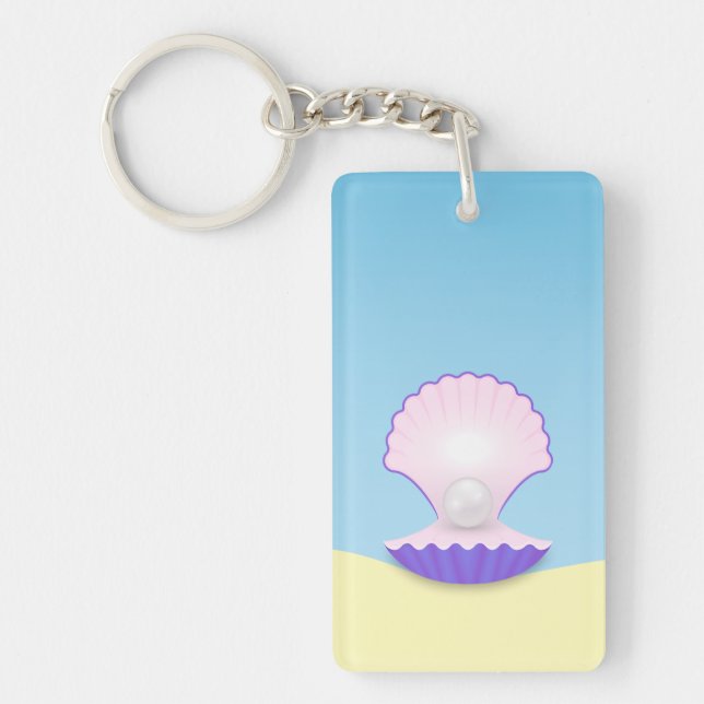 Delicate Seashell Keychain (Front)