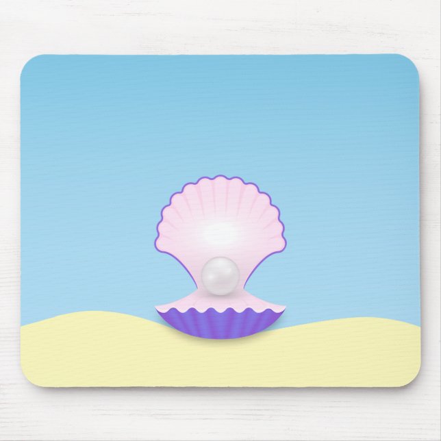 Delicate Seashell Mouse Pad (Front)
