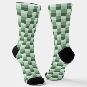 Delicate Shades of Green in Pastel Socks