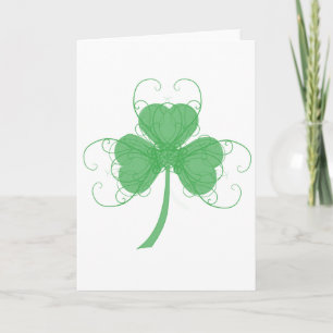 Delicate Shamrock Card