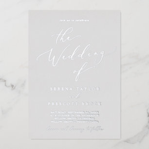 Delicate Silver Foil   Grey The Wedding Of