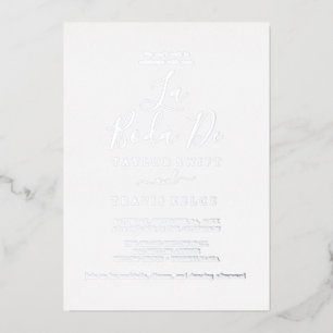 Delicate Silver Foil   La Boda De Wedding 