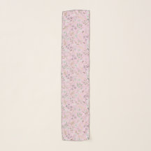 Delicate Small Leaves Chiffon Scarf 