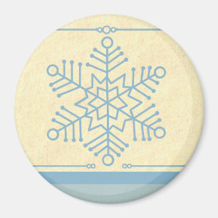 Delicate Snowflake Christmas Magnet