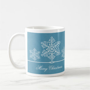 Delicate Snowflakes Christmas Mug