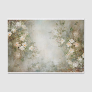 Delicate, Soft Beautiful Elegant Florals Decoupage Tissue Paper