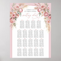 Delicate soft pink peonies pampas boho arch 