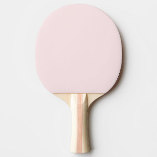 Delicate solid colour plain blushing pink ping pong paddle
