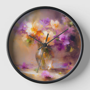 Delicate Still Life Clock