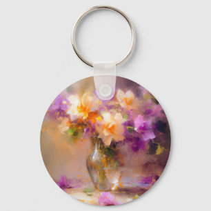 Delicate Still Life Keychain