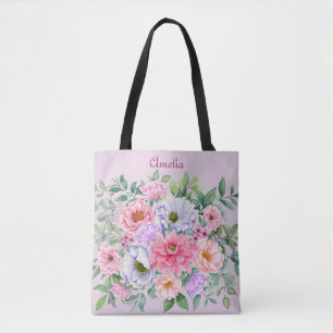 Delicate Summer Garden Party Floral  Tote Bag