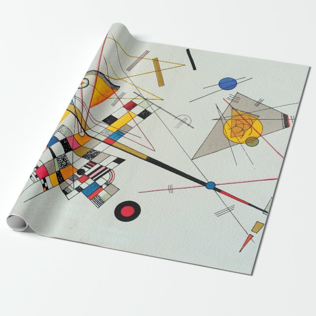 Delicate Tension by Wassily Kandinsky Wrapping Paper (Unrolled)