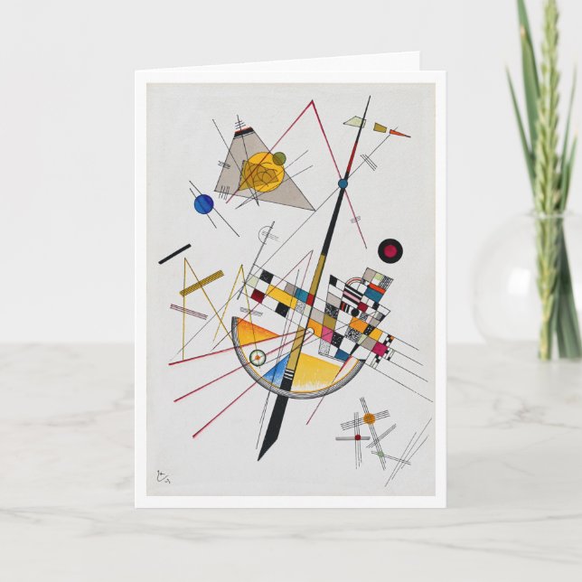 Delicate Tension No.85, Wassily Kandinsky Card (Front)