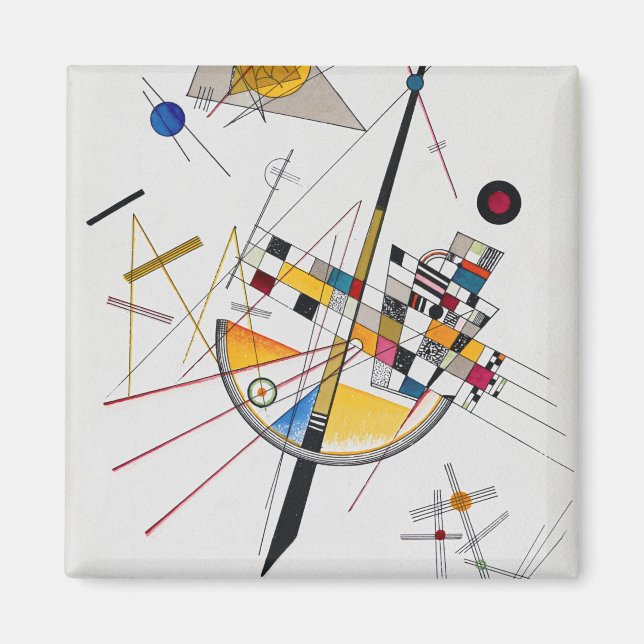 Delicate Tension No.85, Wassily Kandinsky Magnet (Front)