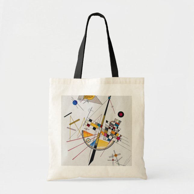 Delicate Tension No.85, Wassily Kandinsky Tote Bag (Front)