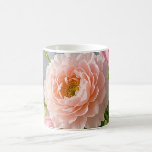 Delicate Timeless Elegant Pink Flowers Coffee Mug
