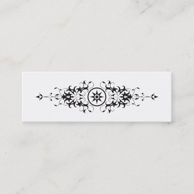Delicate Victorian Calling Card (Front)