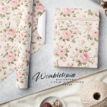 Delicate Vintage | Soft Pastel Pink Rose Floral Wrapping Paper<br><div class="desc">Delight in the charm of yesteryear with our Delicate Vintage Pastel Pink Rose Floral Wrapping Paper. Imbued with the softness of pastel pink and adorned with a timeless rose pattern, this wrapping paper is the quintessence of cottagecore elegance. It's an impeccable choice for wrapping Mother's Day treasures, wedding anniversary keepsakes,...</div>