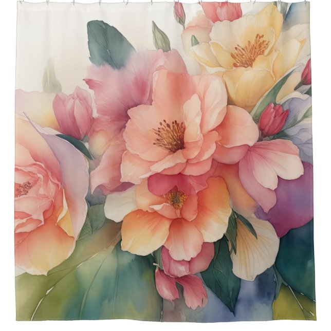 Delicate Watercolor Floral Painting (Front)